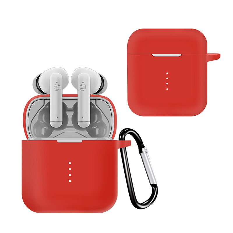 Silicone Skin for Boat Airdopes 141 Protective Cover Bluetooth Earbuds Case with Anti-Loss Buckle Silicone Skin for Boat Airdopes 141 Protective Cover Bluetooth Earbuds Case with Anti-Loss Buckle